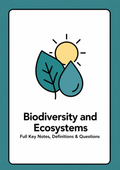 Chapter 10 - Biodiversity and Ecosystems — H1 Notes