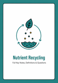 Chapter 12 - Nutrient Recycling — H1 Notes