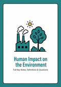 Chapter 13 - Human Impact on the Environment — H1 Notes