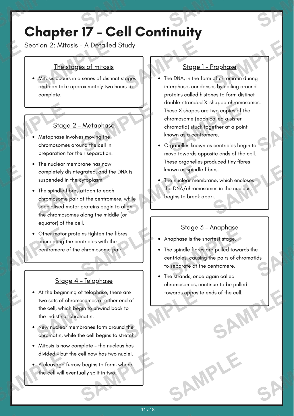 Chapter 17 - Cell Continuity sample page