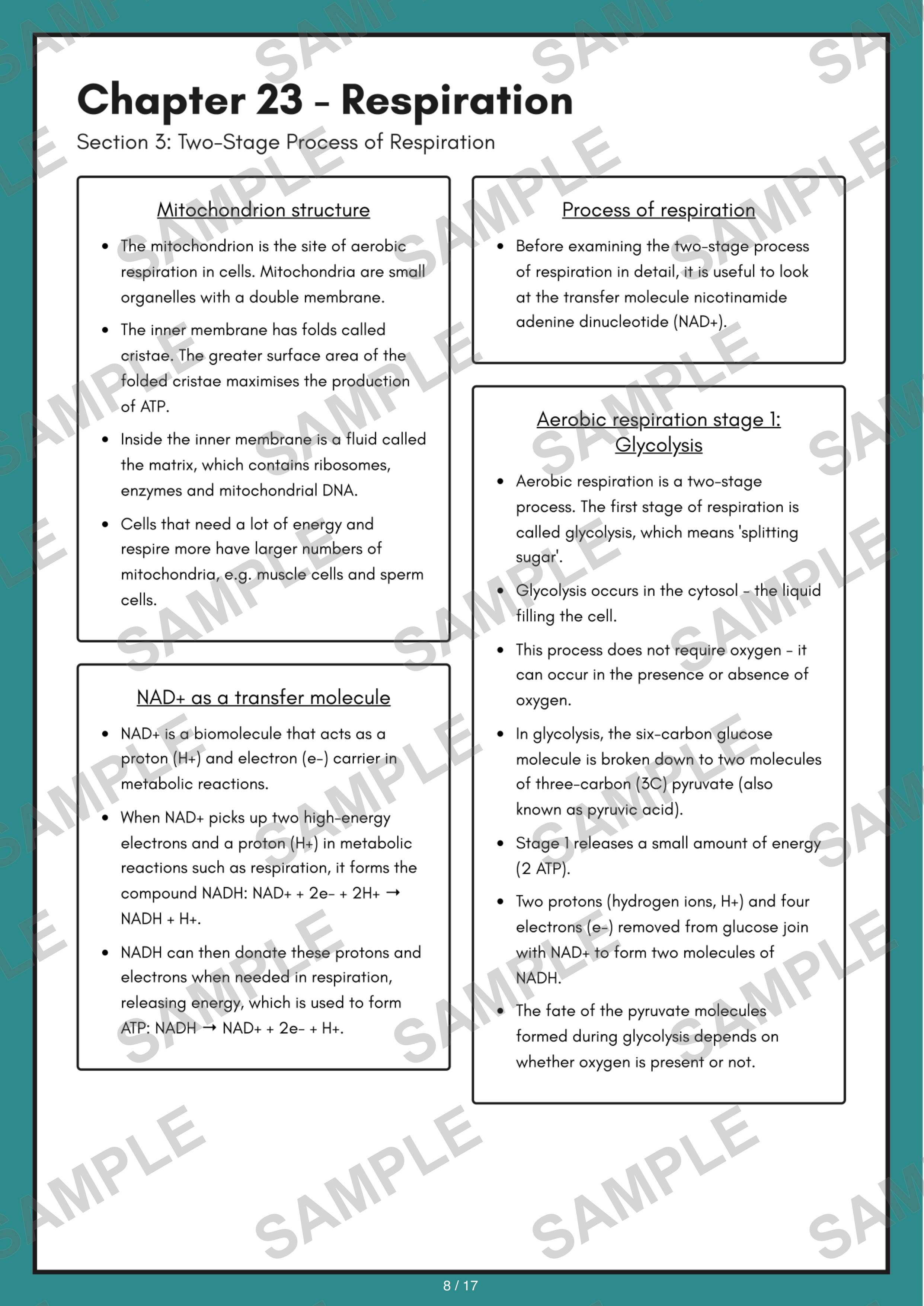 Chapter 23 - Respiration sample page